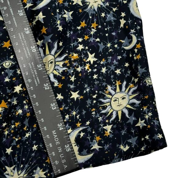 J. CREW Woman's XXL Navy Blue Celestial Easy-luxe Eco Robe Twinkling Sky Pockets - Picture 11 of 12